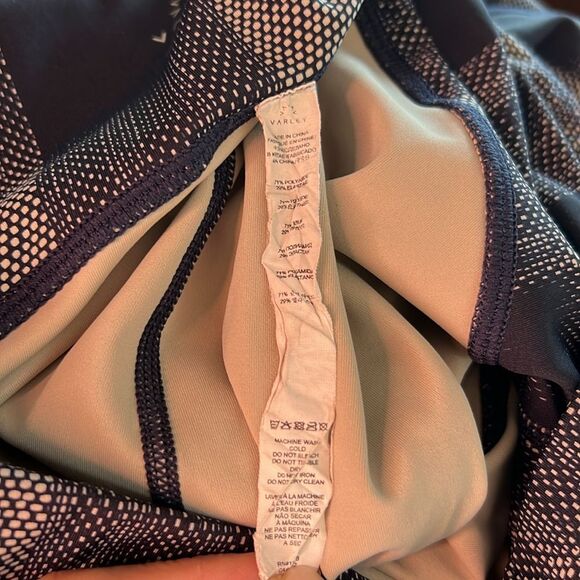 Varley Anthropologie Meadow Fragment Check Leggings Tights Small - Picture 10 of 10